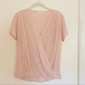 Velvet by Graham & Spencer Pink Wrap Top
